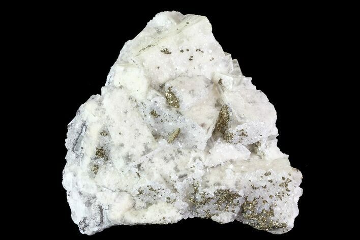 Quartz, Fluorite and Pyrite Crystal Association - Morocco #82791